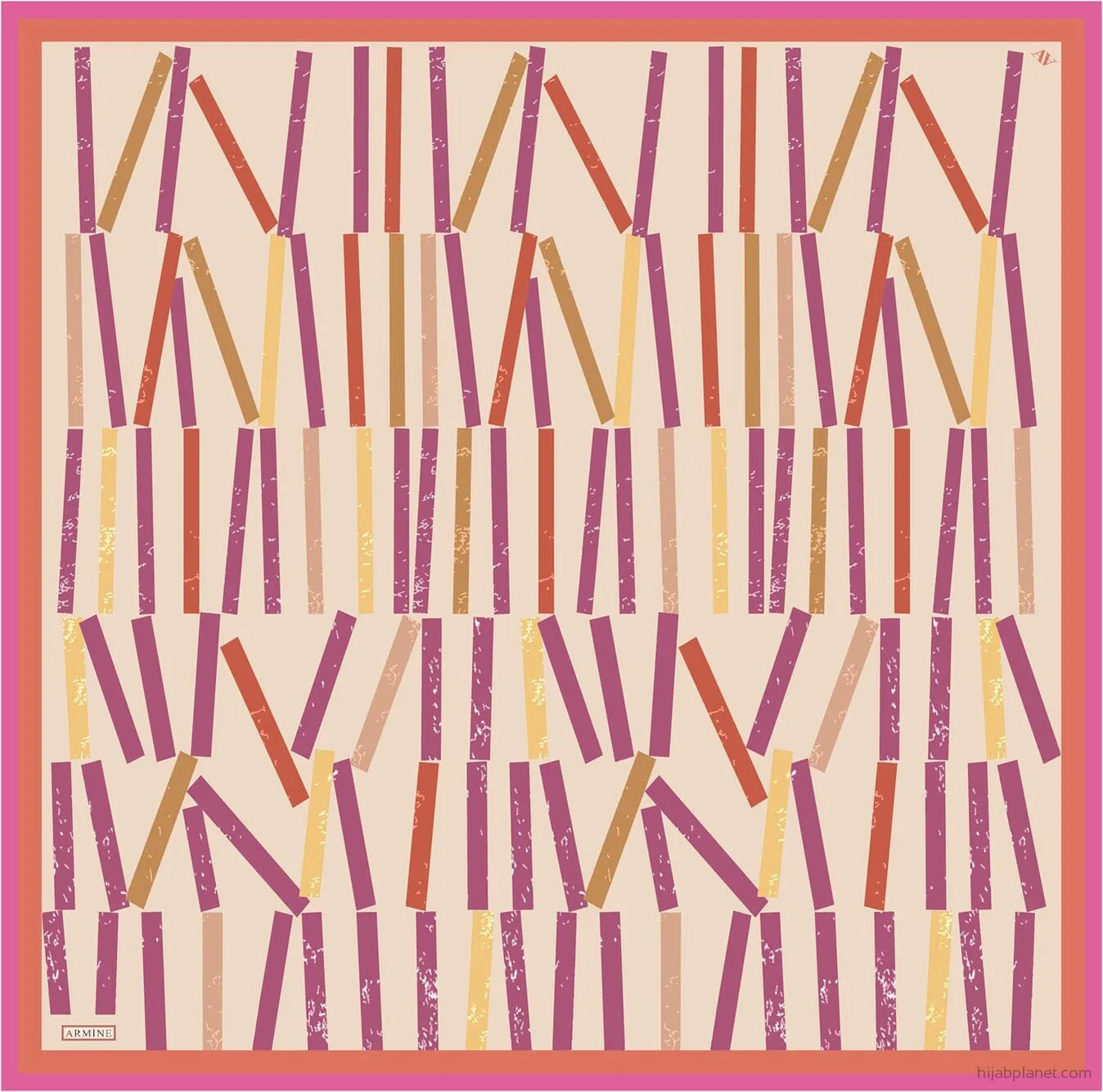 Armine Geometric Silk Scarf #50