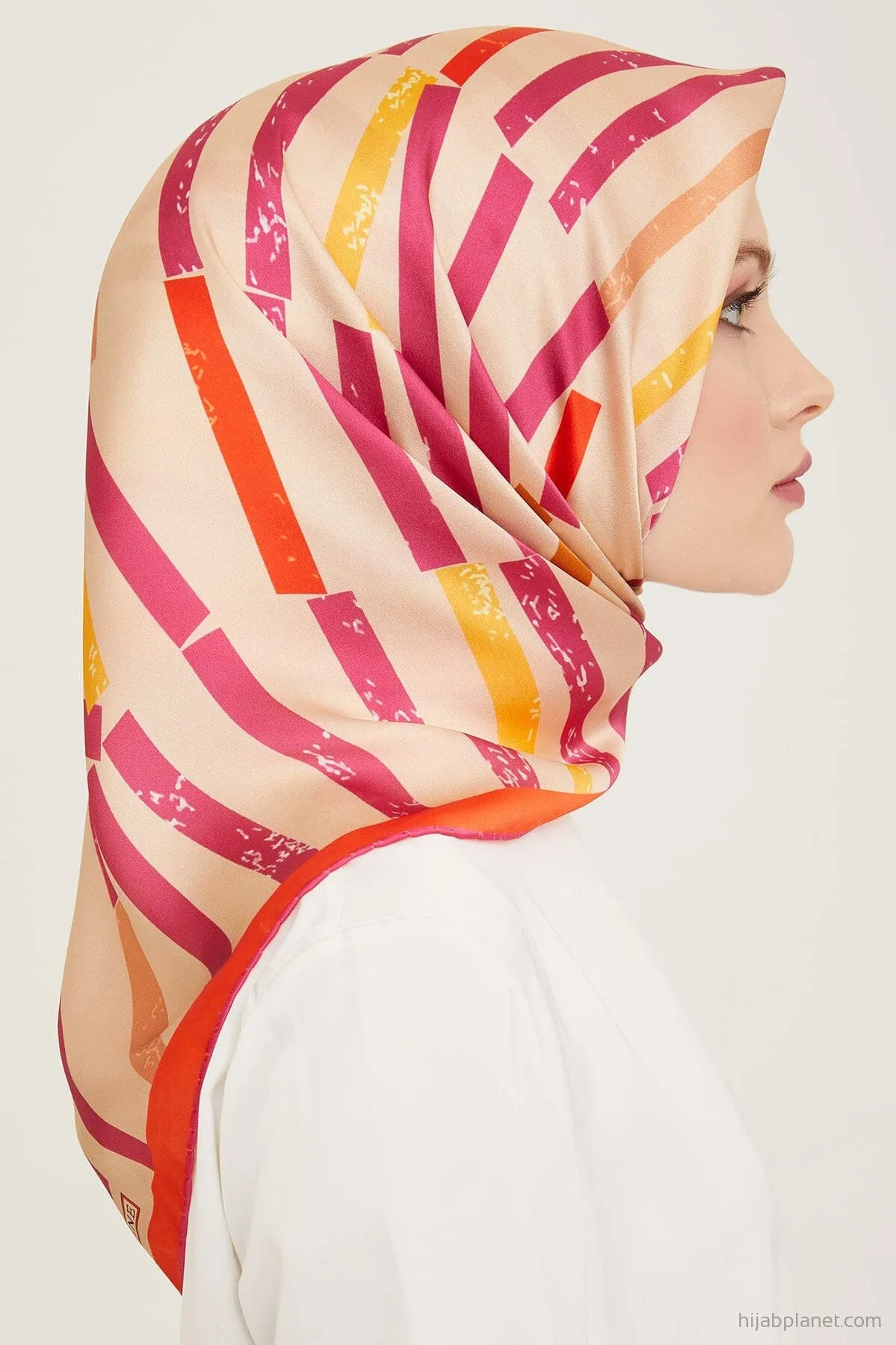 Armine Geometric Silk Scarf #50