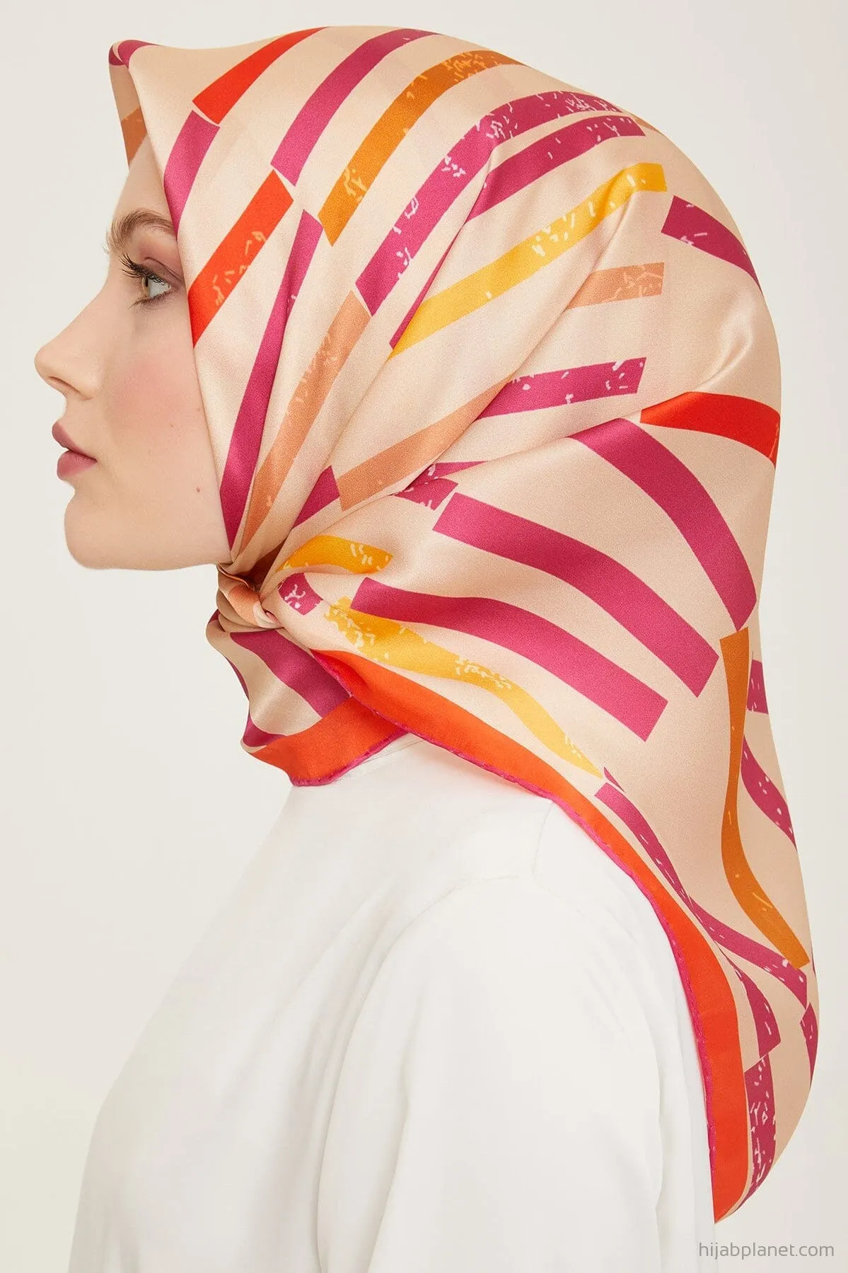 Armine Geometric Silk Scarf #50