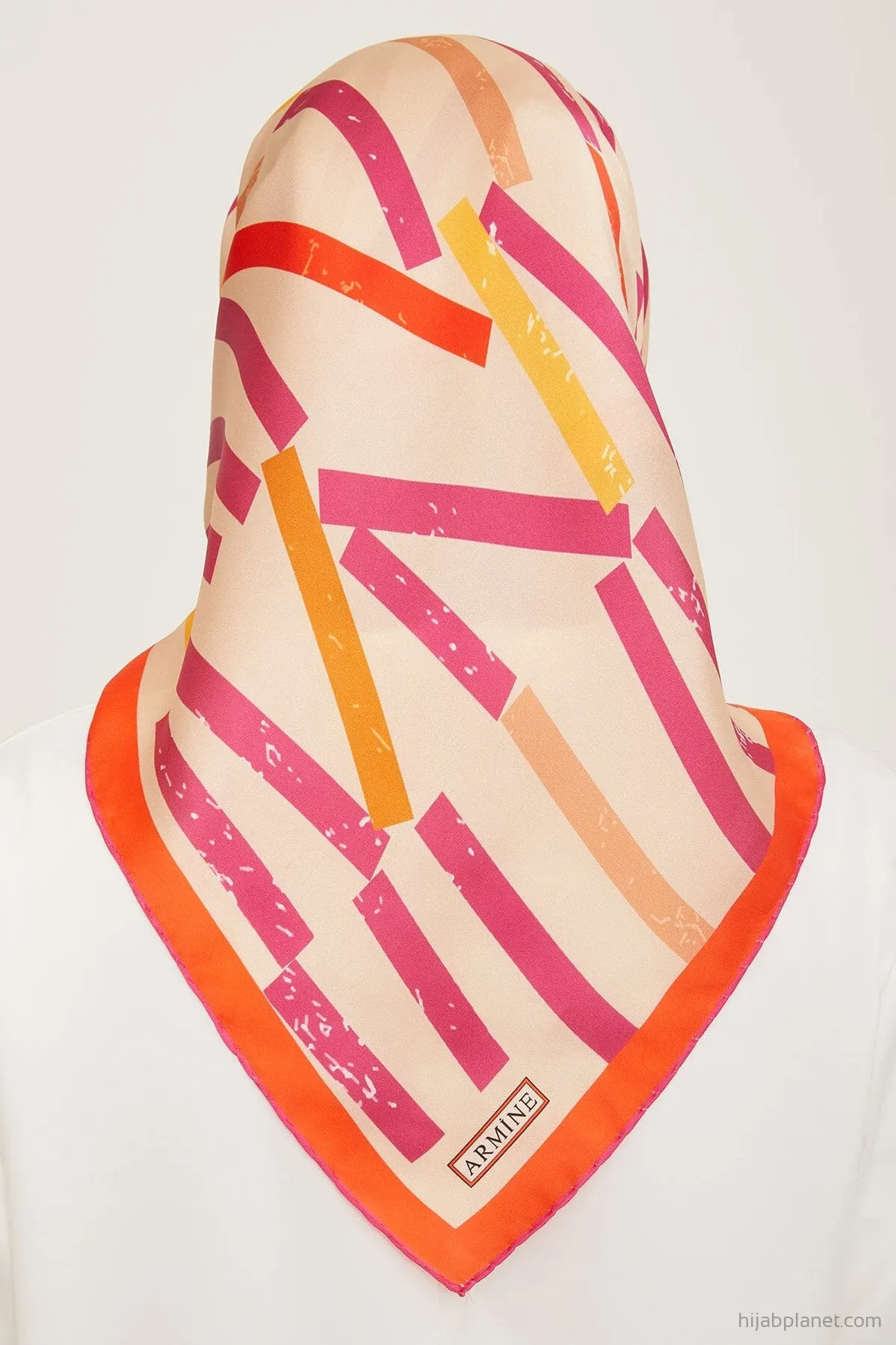 Armine Geometric Silk Scarf #50