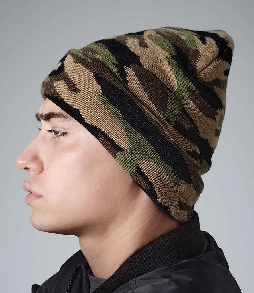 Beechfield Camo Cuffed Beanie