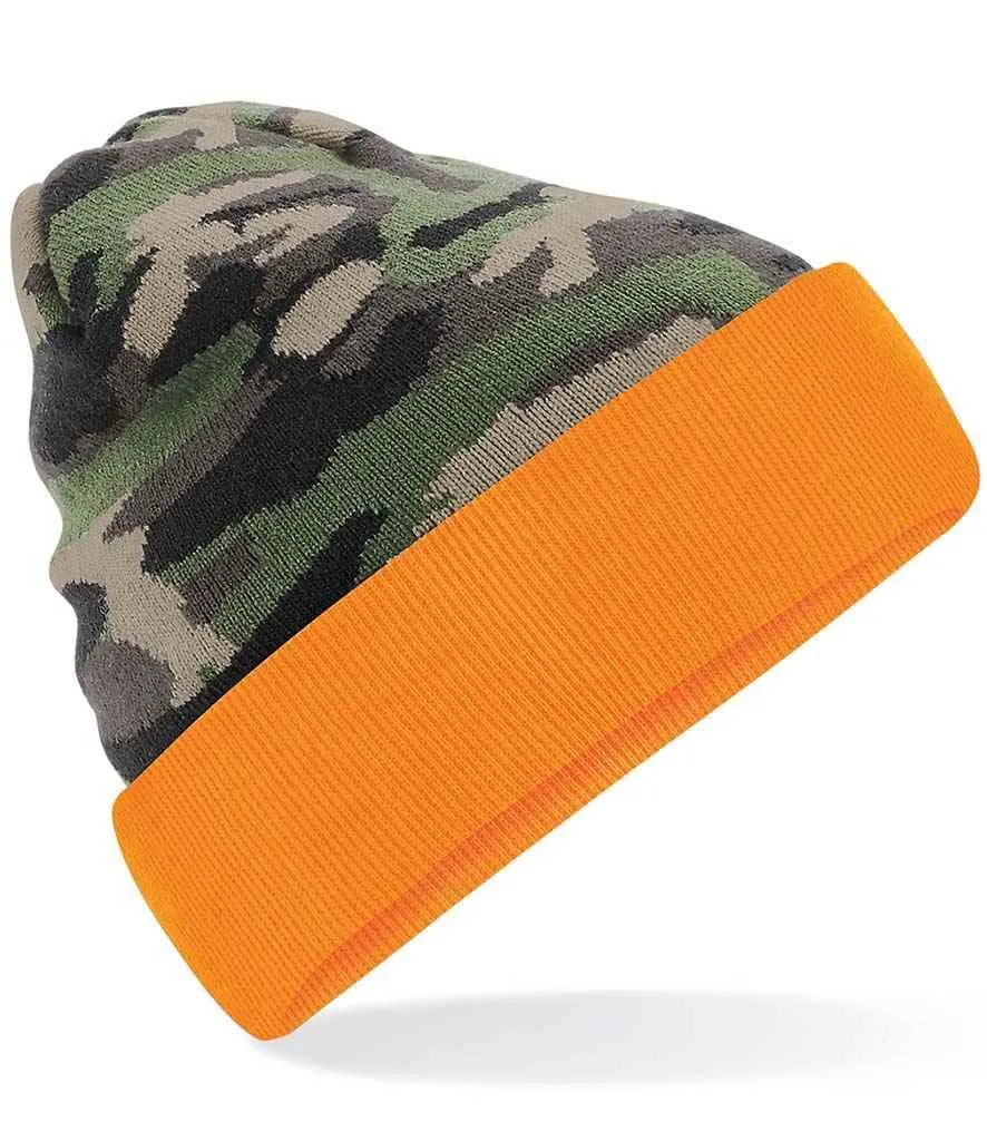 Beechfield Camo Cuffed Beanie