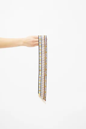 Beige & Multi Silk Harnais En Rosace Twilly