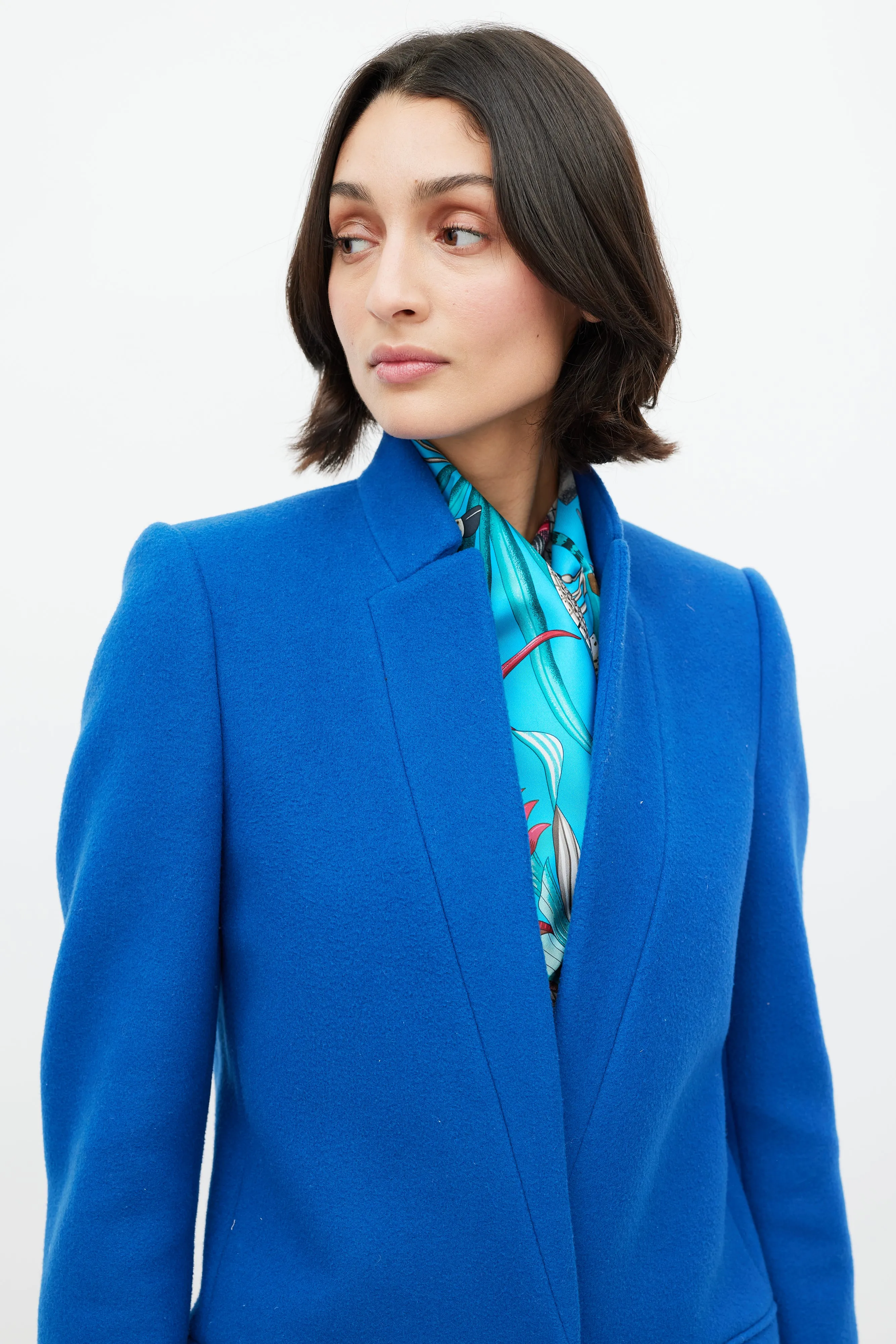 Blue & Multicolour La Marche du Zambezi 90 Scarf