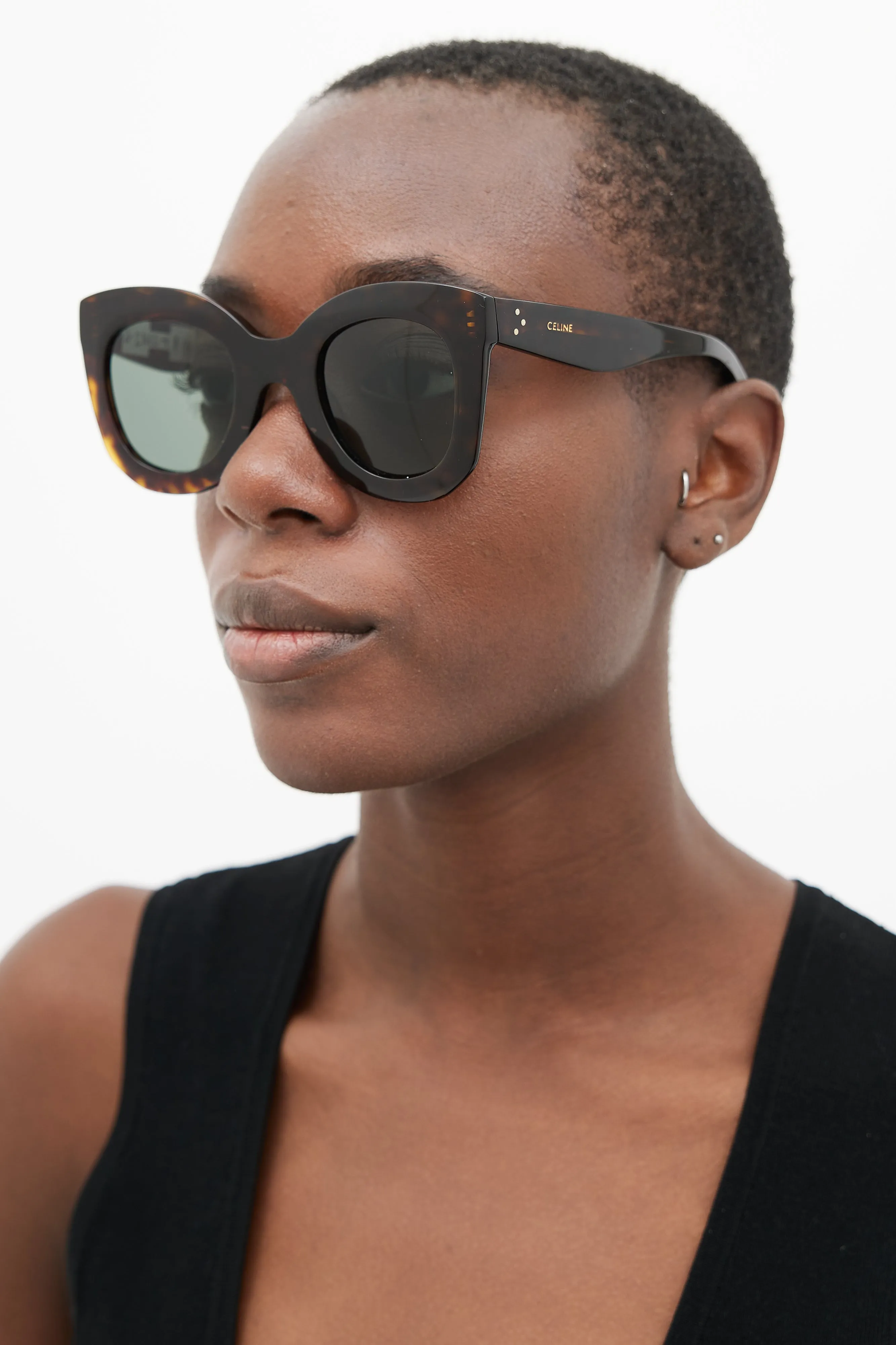 Brown CL4005IN Oversized Square Sunglasses