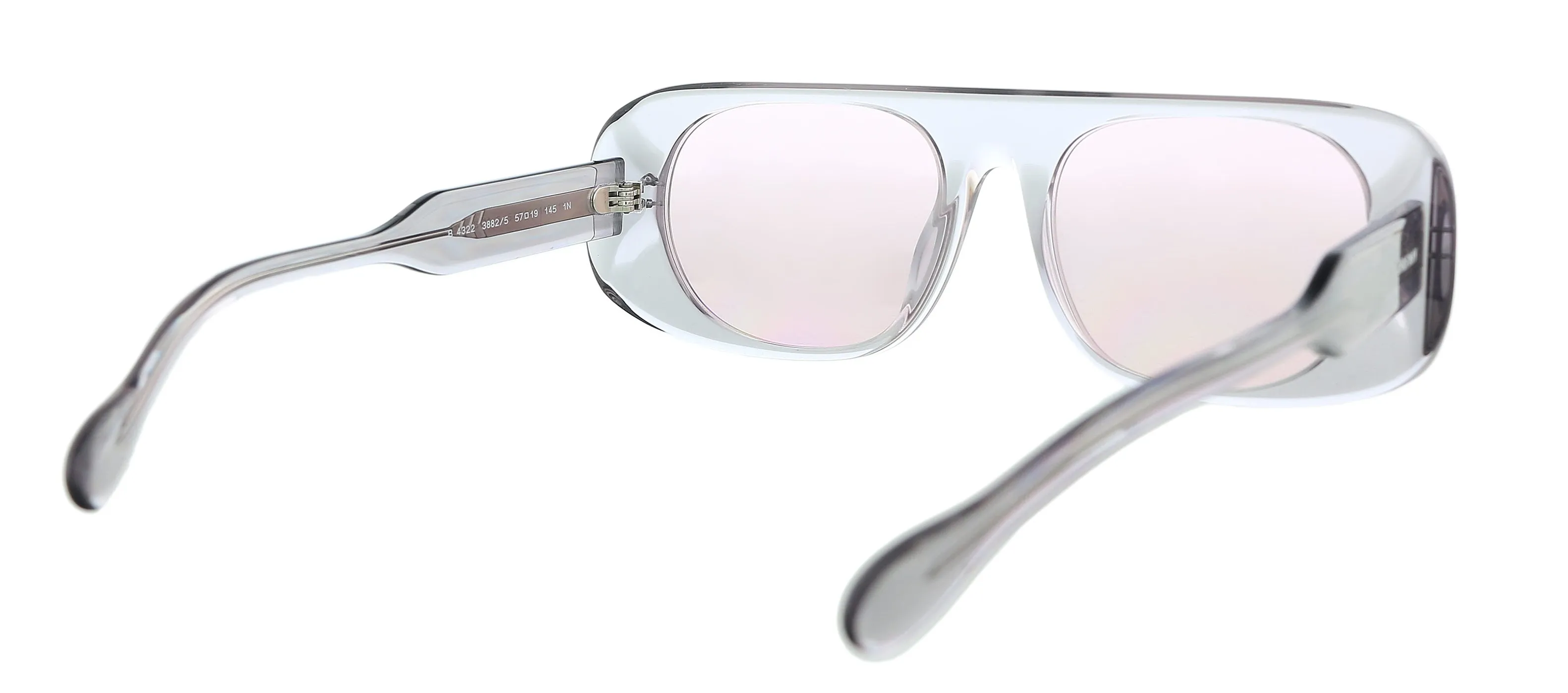 Burberry 0BE4322 3882/5 Clear Grey  Rectangle Sunglasses