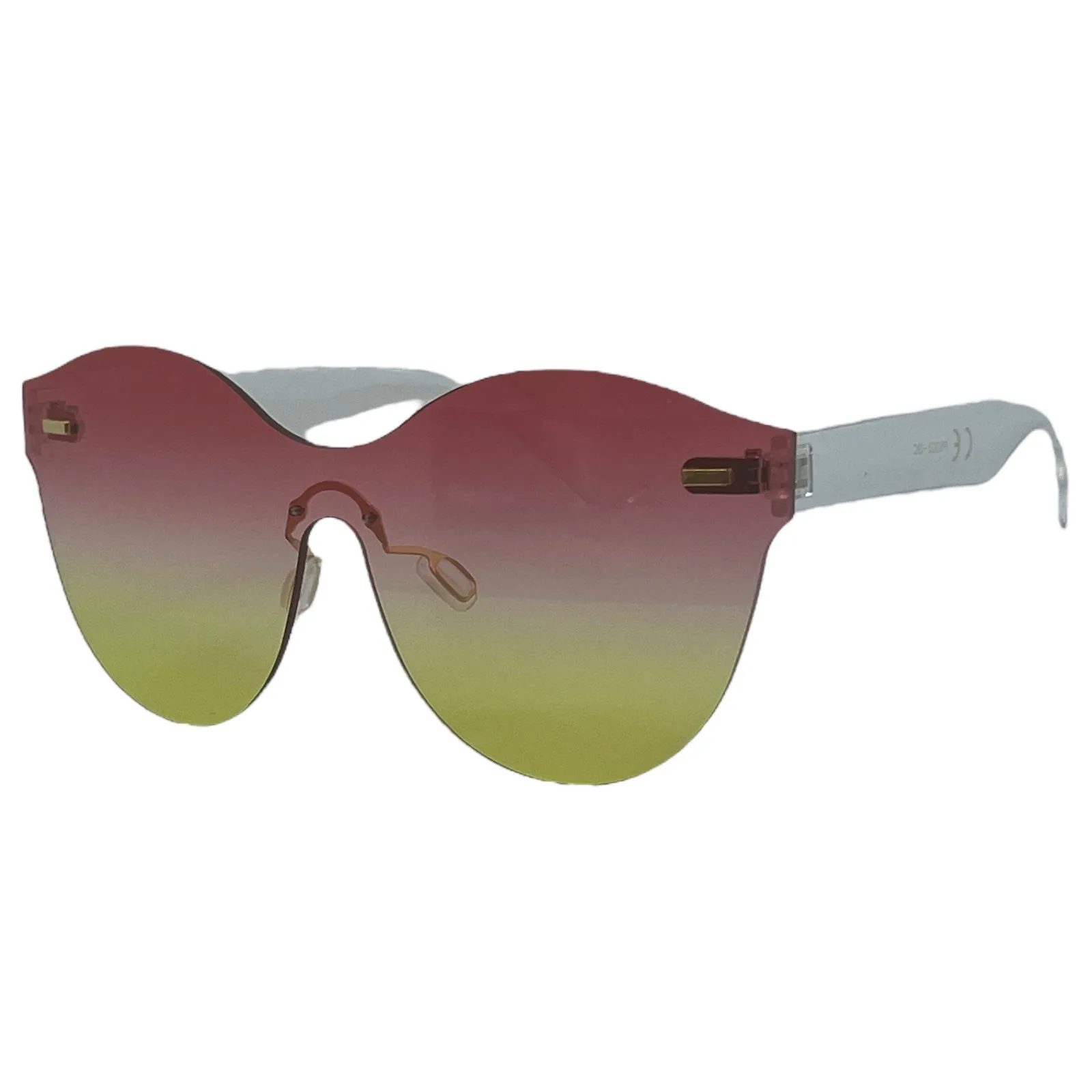 Clubbing Flat Two Tone Lens Cat Eye Sunglasses for Women