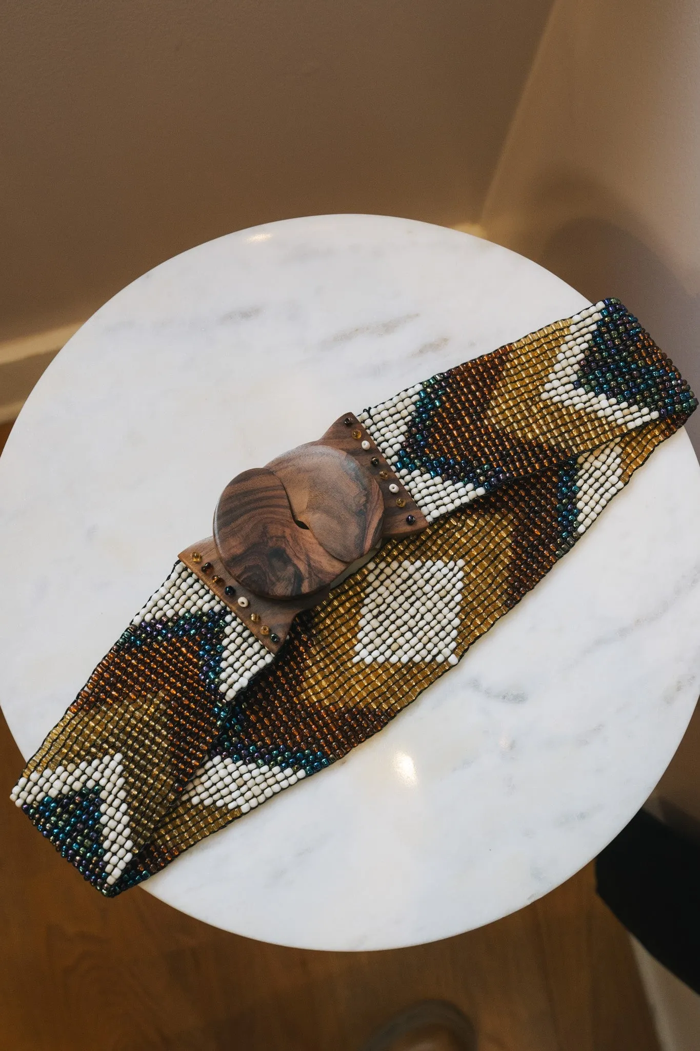 Dian Gold Beaded Belt