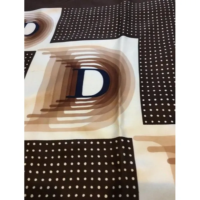 Dior Browns Blues White Christian Dior Scarf