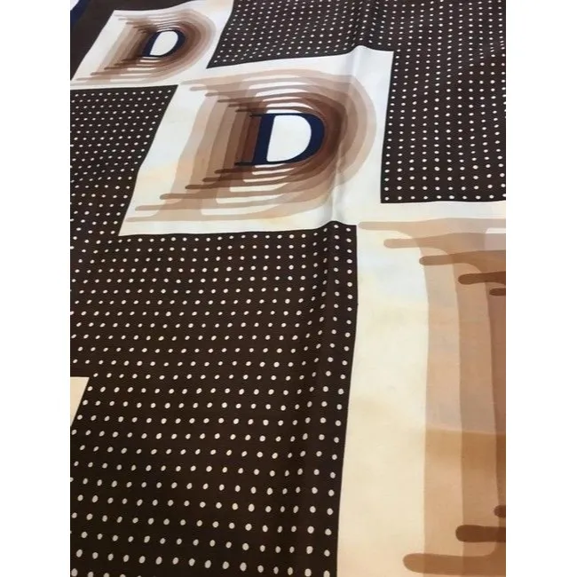 Dior Browns Blues White Christian Dior Scarf
