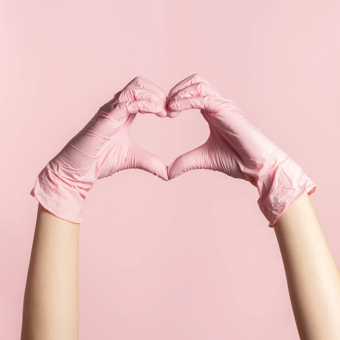 Eco Gloves SoftTouch BLUSH Disposable Nitrile Exam Gloves (4 mil) 100 Gloves/Box (PINK)