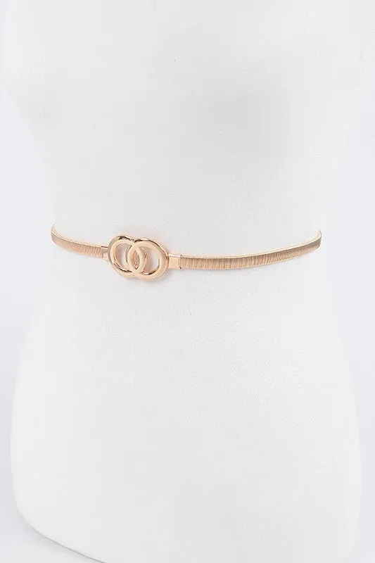 Gold Infinity Stretch Belt