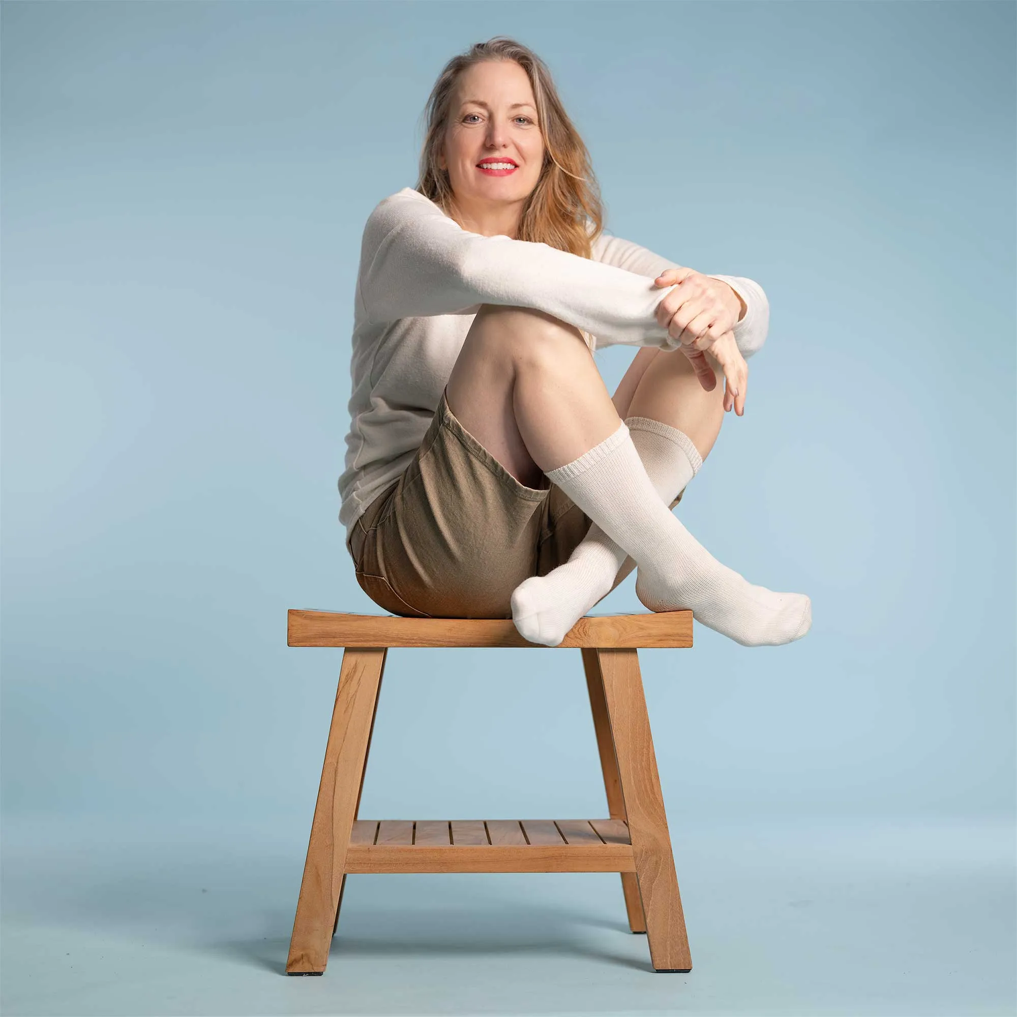 HARTFORD Elastic-free 100% Organic Merino Wool Crew Socks (2-Ply) (No Polyester, No Latex, No Spandex, No Nylon, No Polyamide, No Plastic, No Synthetics) (100% Biodegradable)