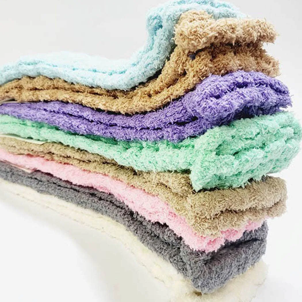 Knitted Pattern Fuzzy Socks