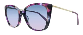 Love Moschino MOL018/S I4 0AY0 Havana Violet Square Sunglasses