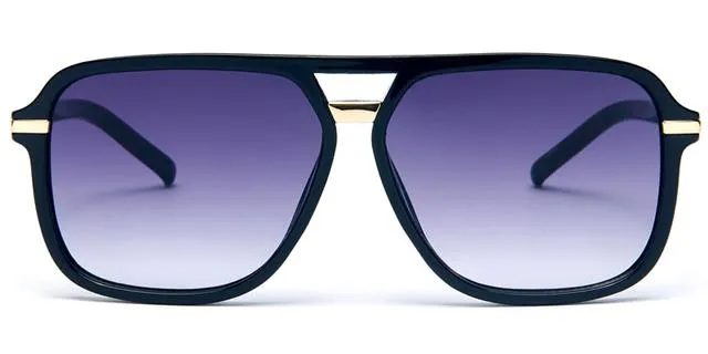 Men's Designer Large Luxury Pilot Sunglasses with double Bridge