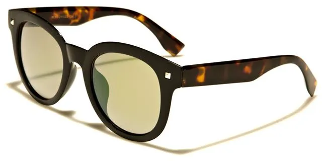 Mirror Lens Cat Eye Retro Sunglasses For Women