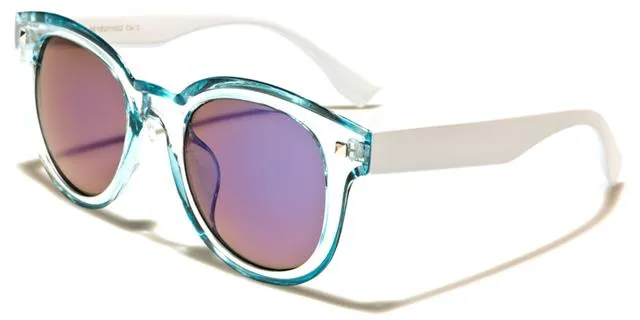 Mirror Lens Cat Eye Retro Sunglasses For Women