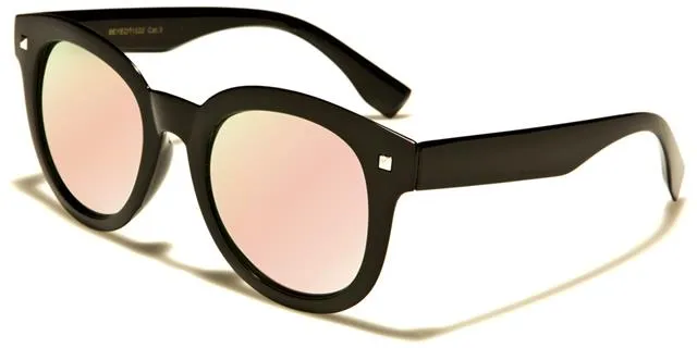 Mirror Lens Cat Eye Retro Sunglasses For Women