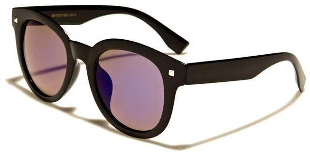 Mirror Lens Cat Eye Retro Sunglasses For Women