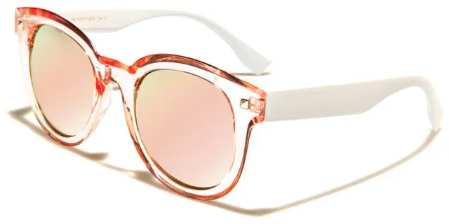 Mirror Lens Cat Eye Retro Sunglasses For Women