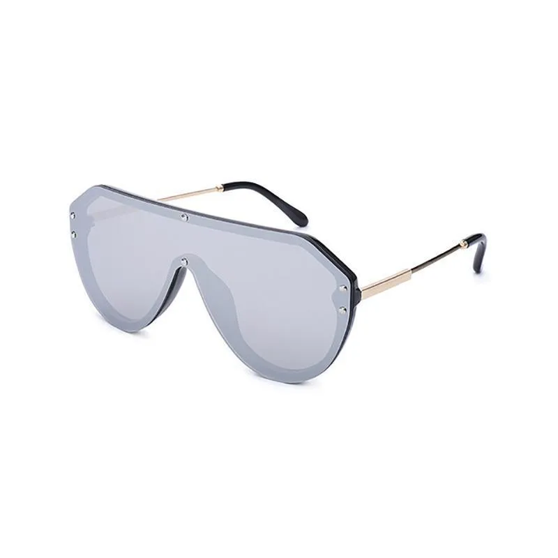 Oversized Mirrored Sunglasses