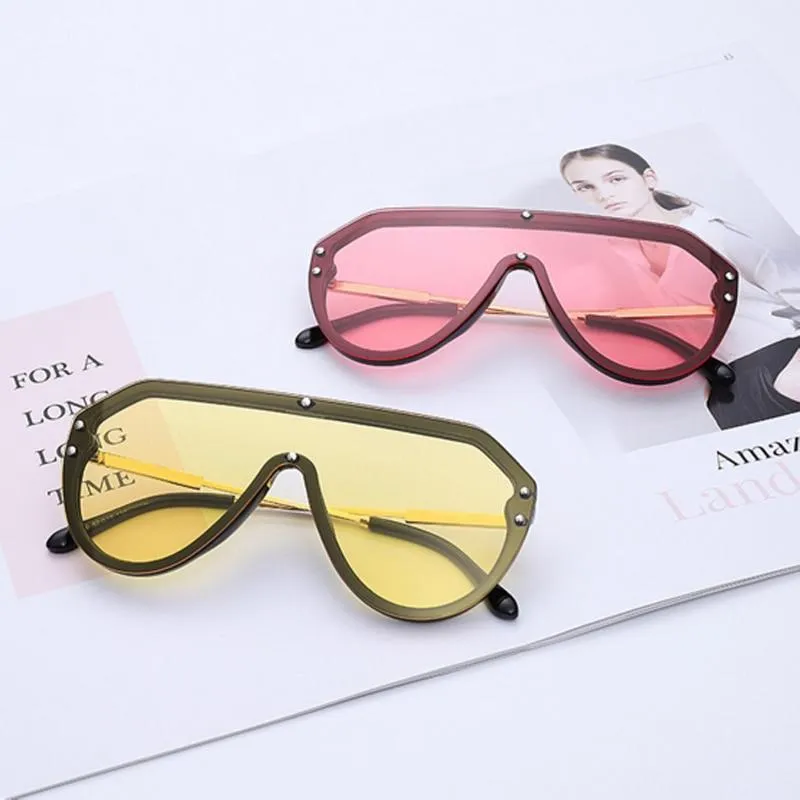 Oversized Mirrored Sunglasses