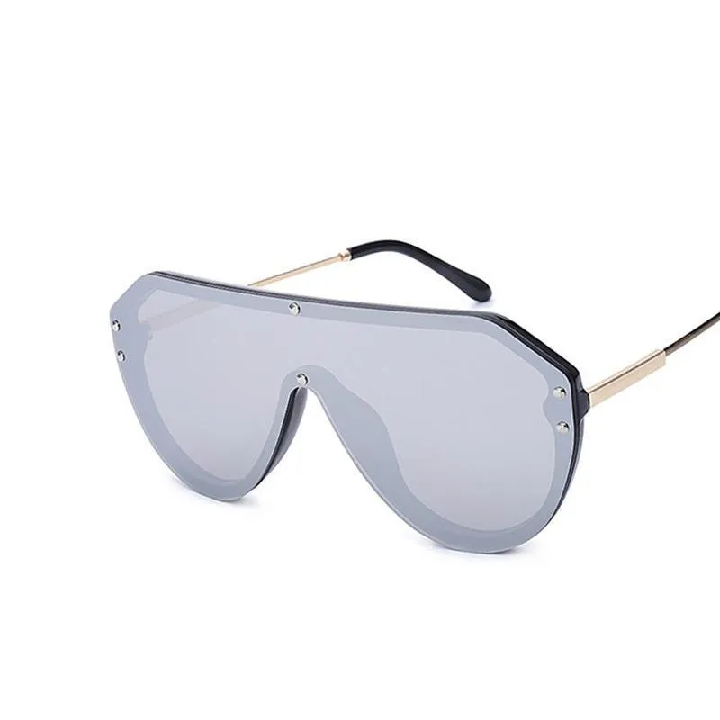 Oversized Mirrored Sunglasses