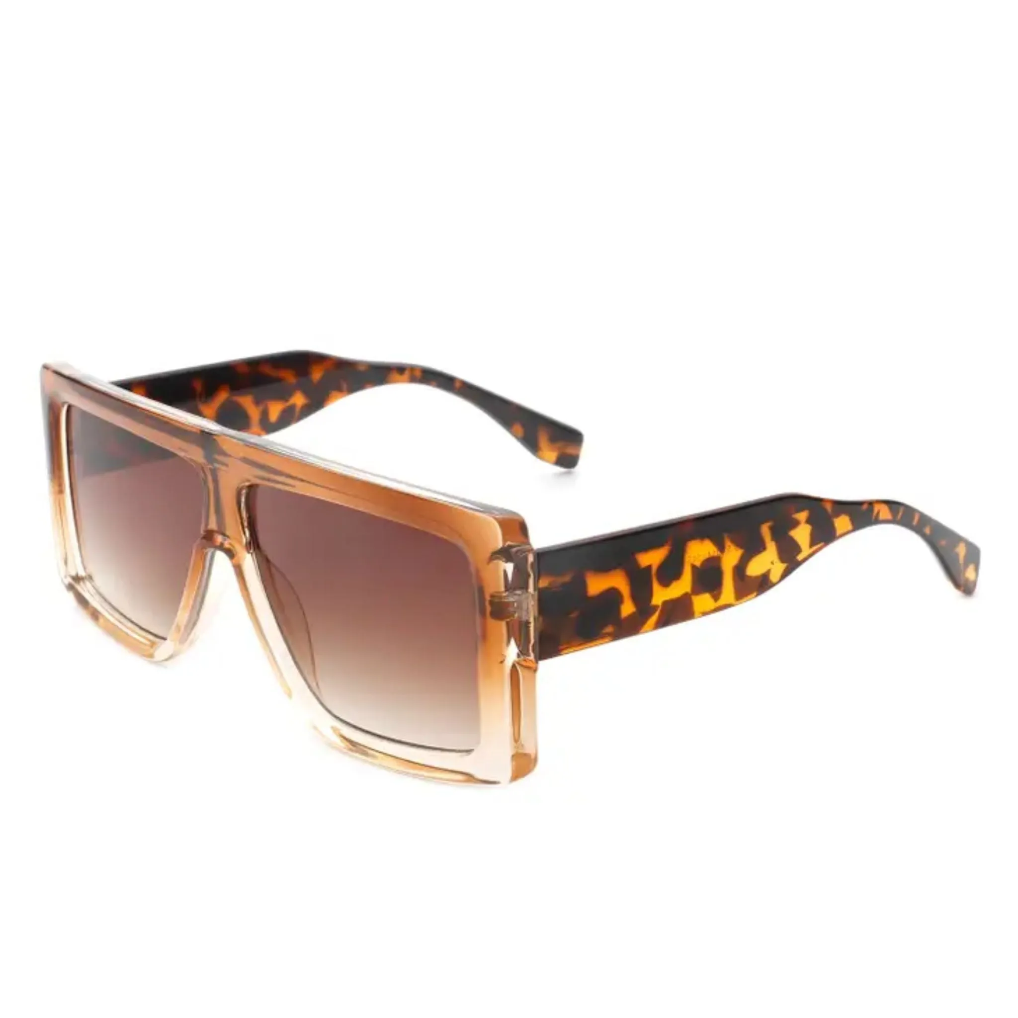 Oversized Retro Aviator Sunglasses