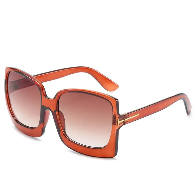 Oversized Women Gradient Sunglasses