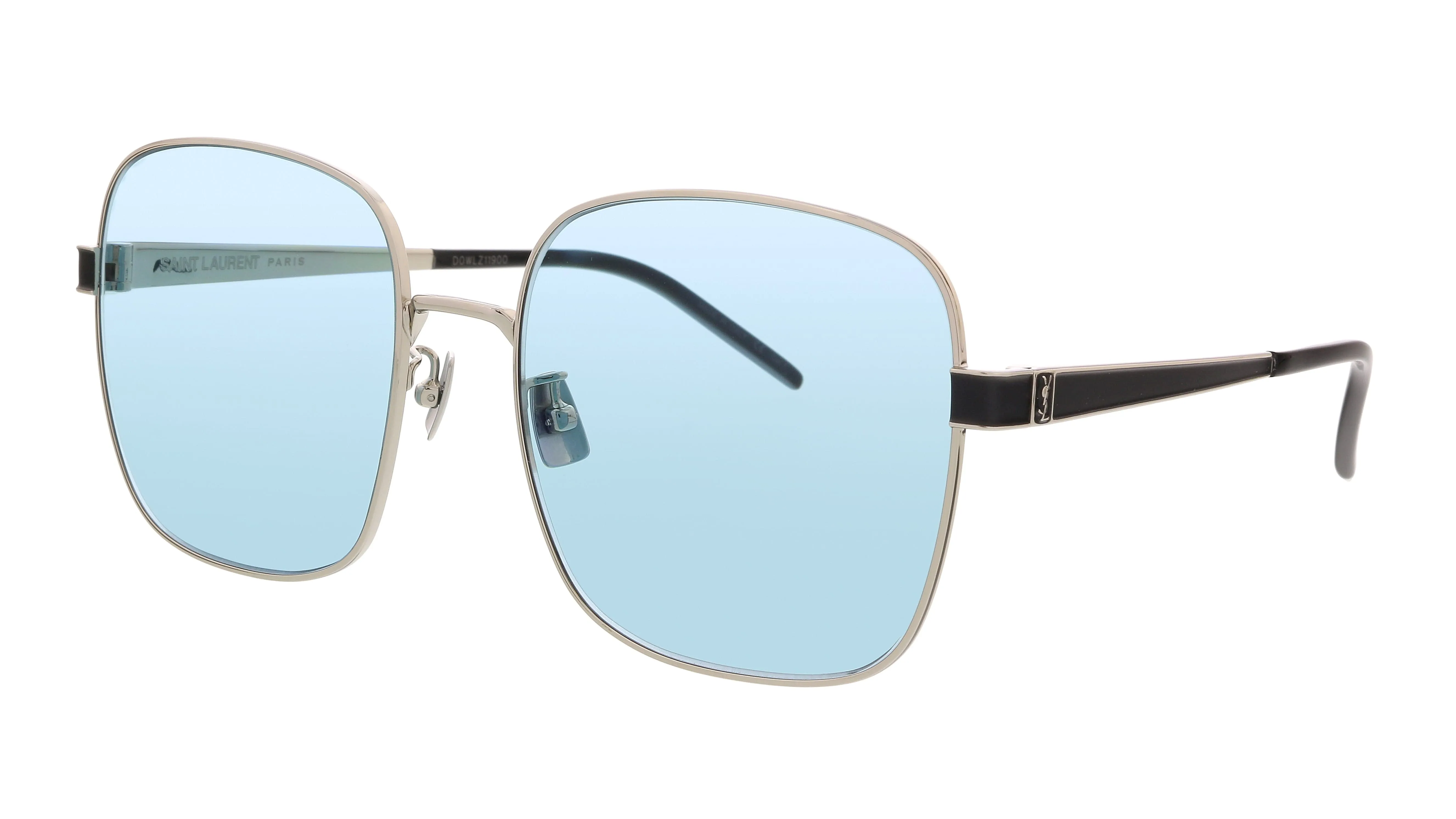 Saint Laurent SL M75-008 Silver Square Sunglasses