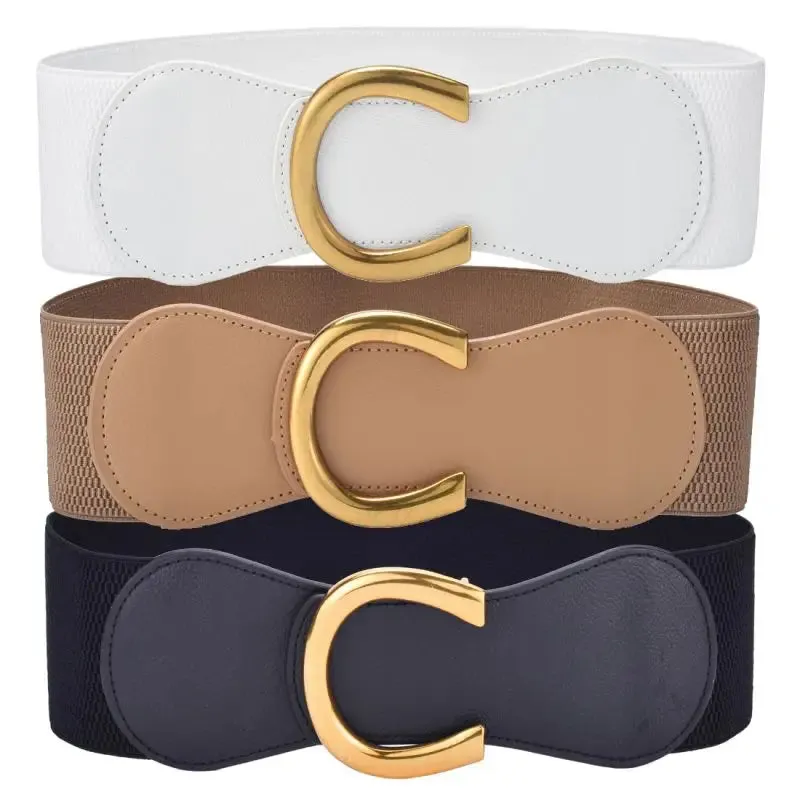 Wide Elastic Waist Belt