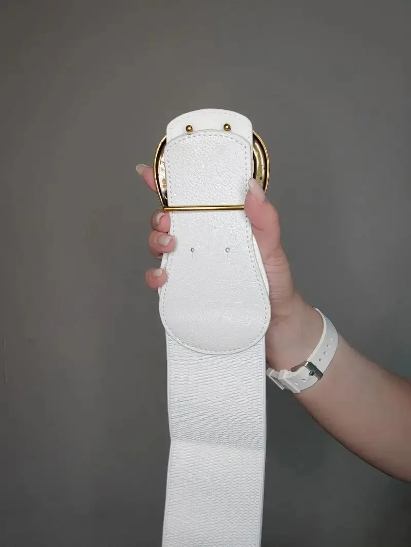 Wide Elastic Waist Belt