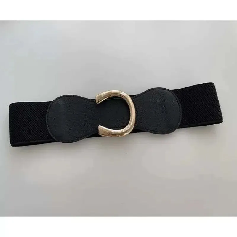 Wide Elastic Waist Belt