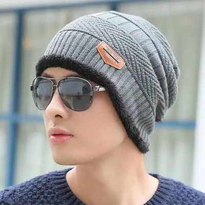 Winter knitted hat scarf & neck warmer