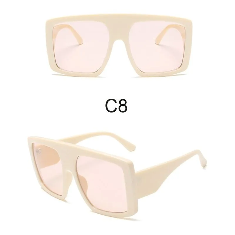 Women's Oversized Frame Design Sunglasses UV400